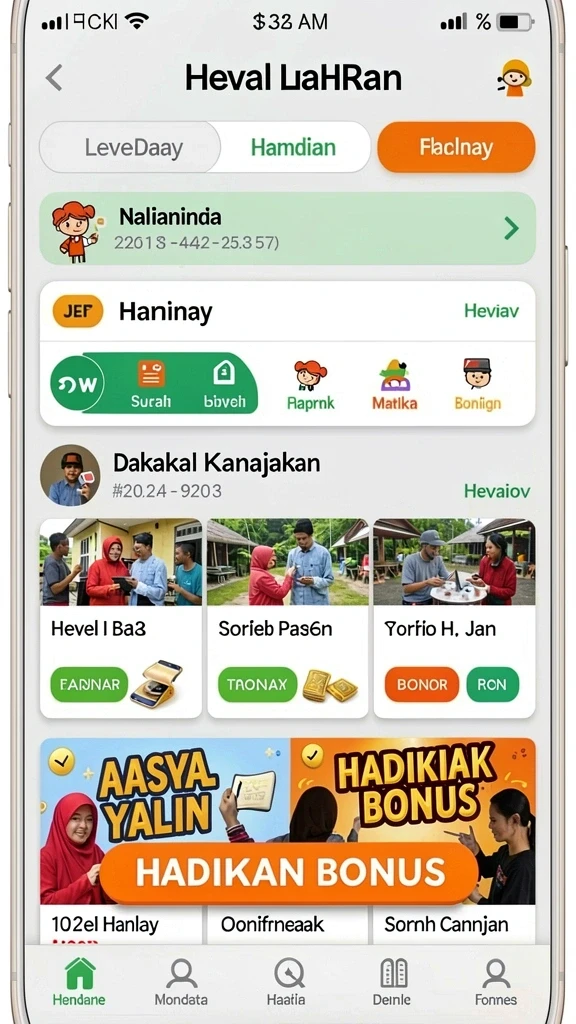 diana4d - Tampilan awal aplikasi DIANA4D yang menarik dan intuitif.