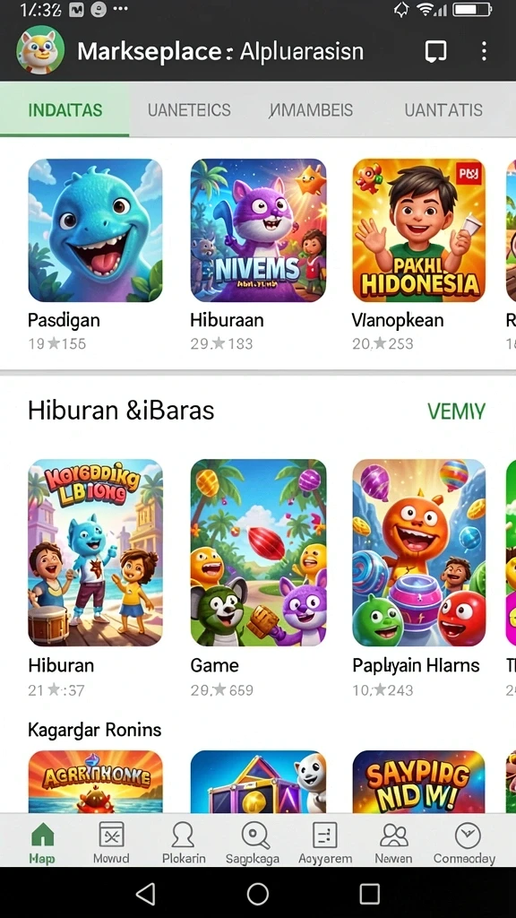 lkopen - Fitur sosial yang memungkinkan interaksi antar pemain.